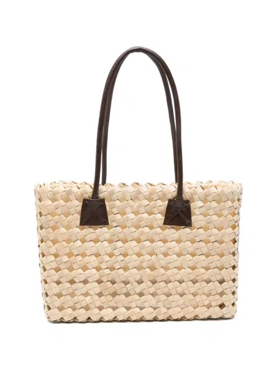 Niū Woven Tote Bag In Blue