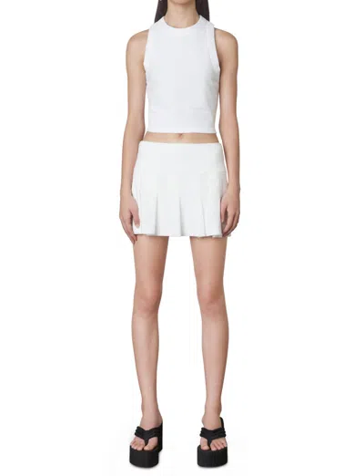Nia Addie Rae Pleated Skort In White