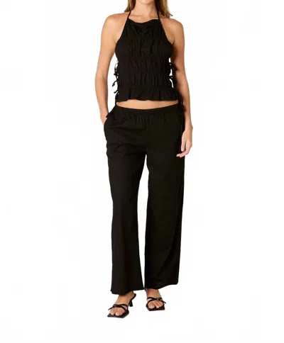 Nia Alejo Straight Leg Pant In Black