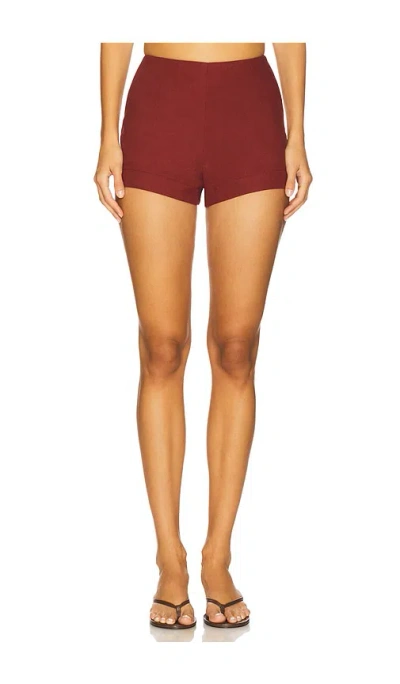 Nia Andre Short In Red