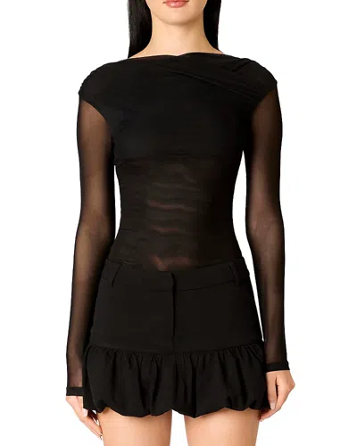 Nia Aria Top In Black