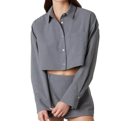 Nia Austin Shirt In Charcoal In Grey