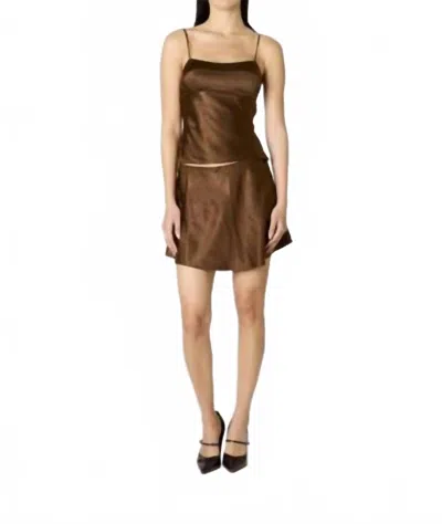 Nia Avalon Cami Top In Mousse In Brown