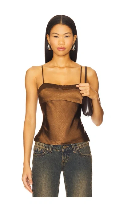 Nia Avalon Top In Brown