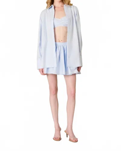 Nia Bea Button Down Shirt In Blue