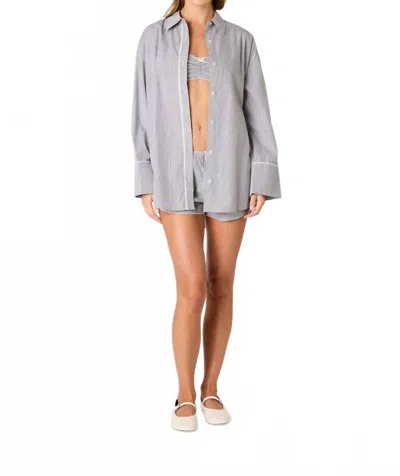 NIA BEA BUTTON-UP SHIRT IN BLACK