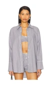 Nia Bea Button-up Shirt In Black In Multi