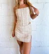 Nia Birdie Corset Top In Ivory In Multi