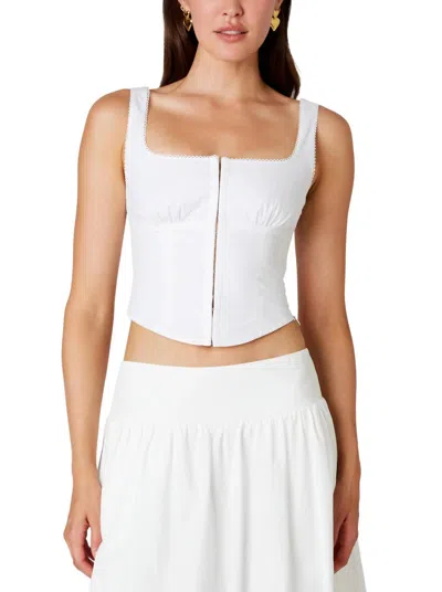 Nia Birkin Corset Top In White