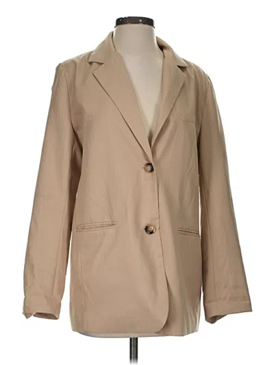 Pre-owned Nia Blazer Jacket In Tan