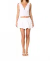 Nia Bleu Top In White In White