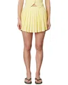 Nia Bobbi Linen-blend Skort In Yellow