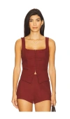 Nia Brice Vest In Red