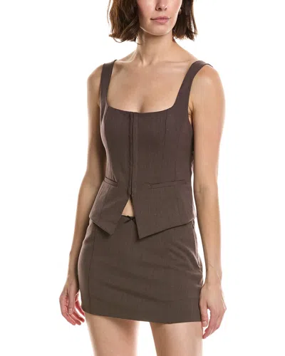 Nia Brice Vest In Brown