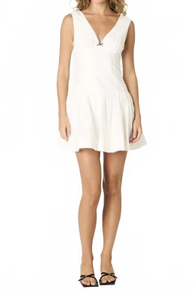 Nia Cabaello Classic Mini Dress In White