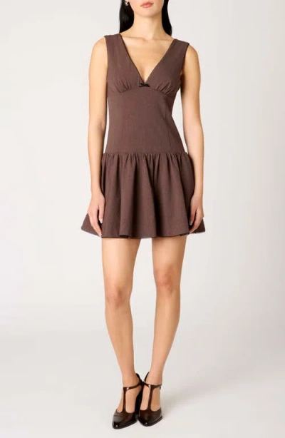 Nia Cabaello Minidress In Brown