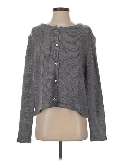 Pre-owned Nia Cardigan Sweater In Gray