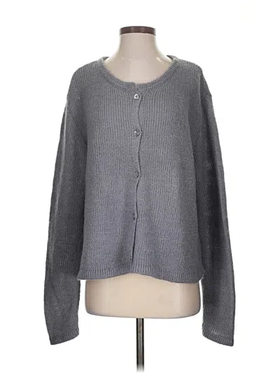 Pre-owned Nia Cardigan Sweater In Gray