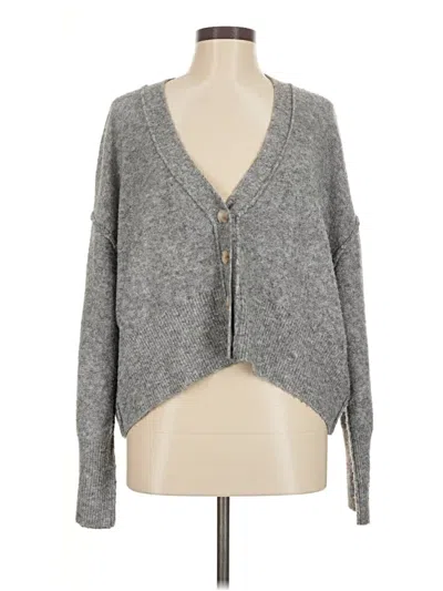 Pre-owned Nia Cardigan Sweater In Gray