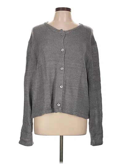 Pre-owned Nia Cardigan Sweater In Gray