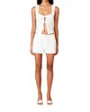 Nia Carolina Sleeveless Top In White In White
