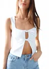 Nia Carolina Top In White In White