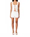 Nia Carolina Sleeveless Top In White In White
