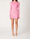 Nia Cassia Mini Skirt In Peony In Red