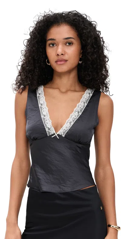 Nia Celia Top Soot In Gray