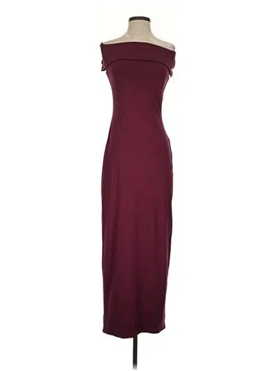 Pre-owned Nia Cocktail Dress In Burgundy