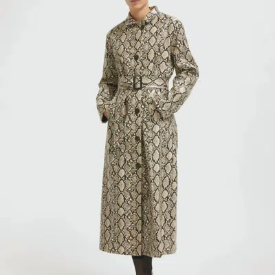 Nia Cosmors Long Jacket In Sand In Beige