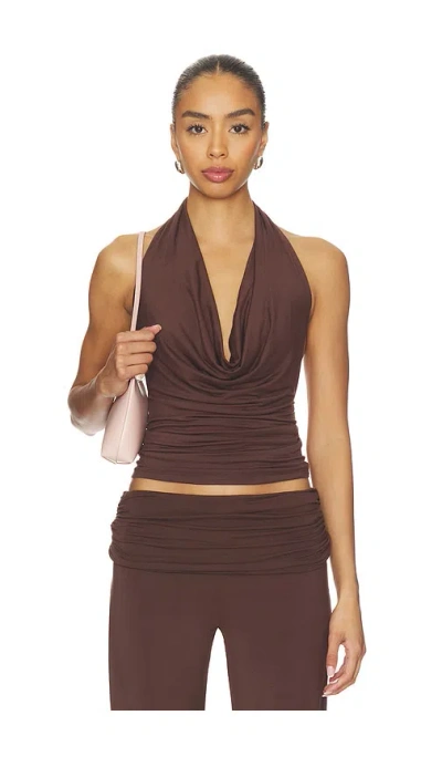 Nia Declan Top In Brown