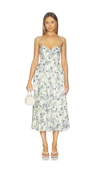 Nia Destene Dress In Blue