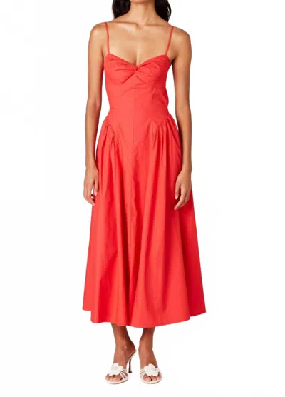 Nia Destene Dress In Cherry In Red