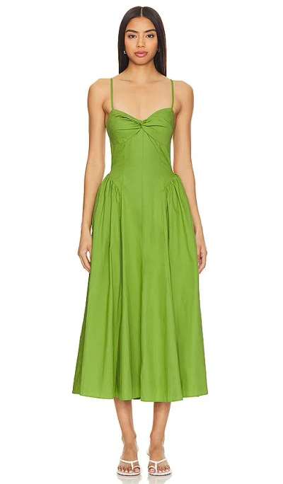 Nia Destene Dress In Pesto