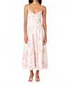 Nia Destene Dress In Rose/ White In Pink
