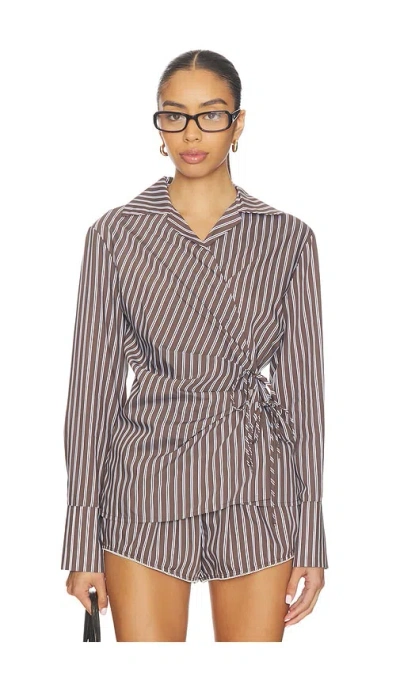 Nia Eliska Shirt In Brown