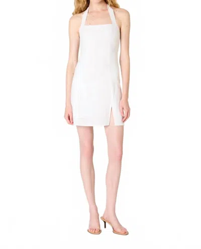 Nia Emil Mini Dress In White In Multi