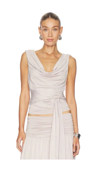 Nia Fabula Top In Neutral