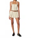 Nia Fennel Corset In Biscotti In Multi