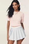 Nia Fennel Pleated Skort In Blue