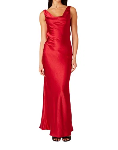 Nia Fiora Dress In Ruby In Red
