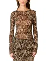 Nia Fox Top In Animal Print