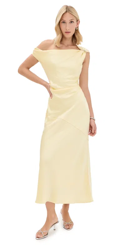 Nia Hiedra Dress Butter In Yellow