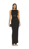 Nia Ione Maxi Dress In Black In Black