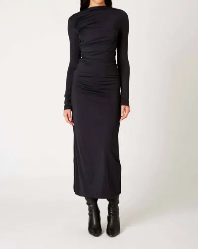 Nia Irina Midi Dress In Black