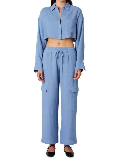 Nia Jacob Cargo Pants In Blue