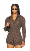 Nia Jules Top In Chocolate