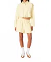 Nia Juniper High Waist Shorts In Yellow In Yellow