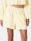 Nia Juniper High Waist Shorts In Yellow
